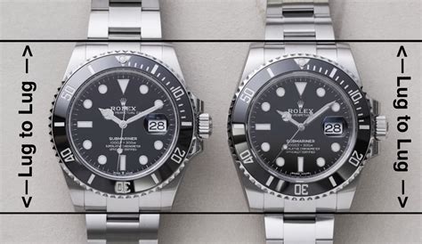 rolex sub lug width